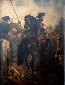 Dighton MacNaghten Probyn kapitány (1833-1924) az agrai csatában 1857. október 10-én, 1860 körül.